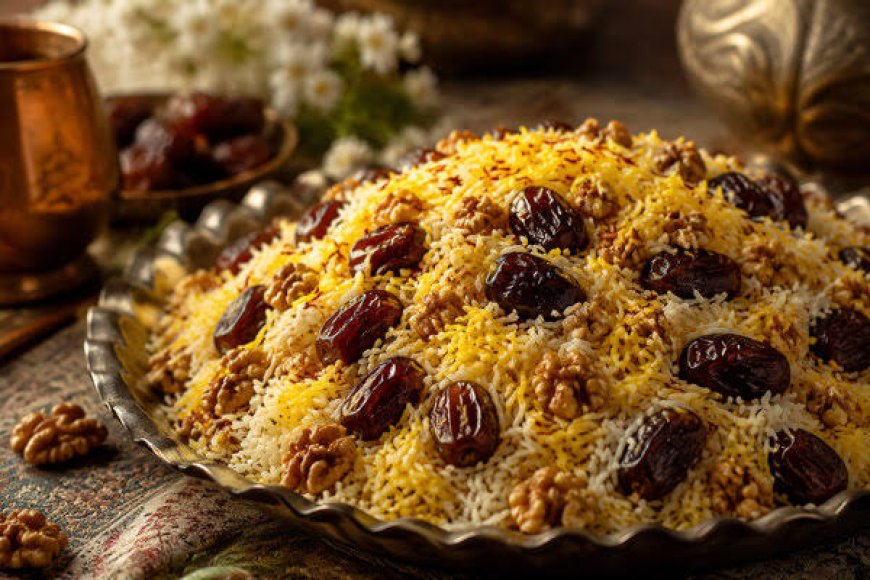 طرز تهیه خرما پلو جنوبی؛ غذای اصیل با خرما و گردو