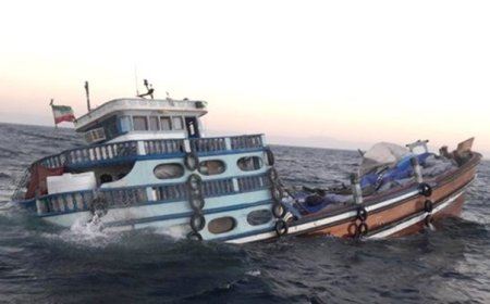 اصابت پهپاد ناشناس به یک فروند لنج در محدوده شهرستان سیریک
