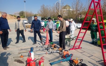 مانور آمادگی مقابله با سیلاب در بوستان‌های کوهستانی شیراز برگزار شد