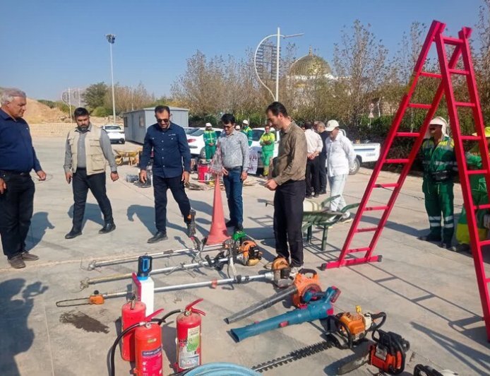 مانور آمادگی مقابله با سیلاب در بوستان‌های کوهستانی شیراز برگزار شد