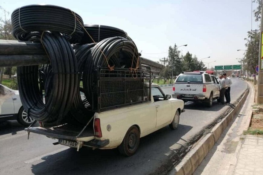ثبت بیش از ۱۹۰۰ تن تخلف اضافه‌بار در جاده‌های هرمزگان